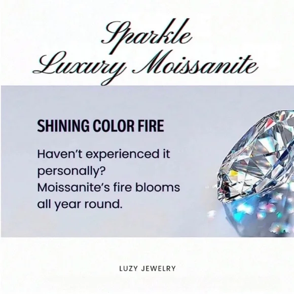 3 Pairs Certified Moissanite Solid 925 Sterling Silver Star Screw Back Earrings - Picture 14 of 16